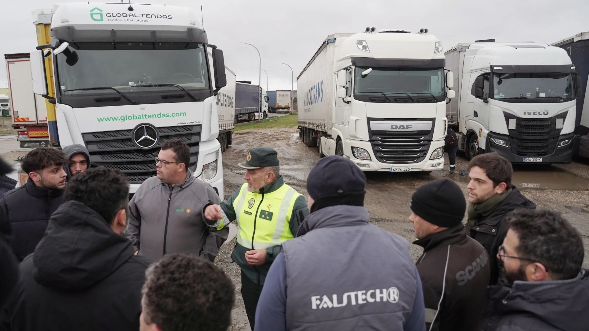 Embolsamiento de camiones en Zamora
